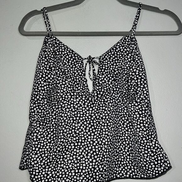 John Galt black-and-white floral crop top - Picture 5 of 6